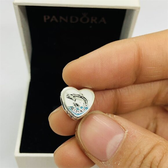 ✨🔥PPandora Alaska Bear Dangle Charm Sea Travel Pendant, S925 Sterling Silver - Picture 3 of 6